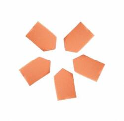 Splendor Accessories Buretei machiaj varf triunghiular culoare portocaliu 5 buc