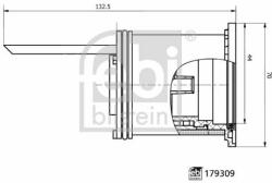 Febi Bilstein filtru combustibil FEBI BILSTEIN 179309 - automobilus