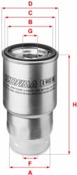 SOFIMA filtru combustibil SOFIMA S 4413 NR (S 4413 NR) - automobilus