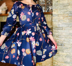 Ie traditionala Rochie stilizata cu motive florale Florinela 17