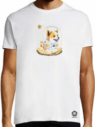 Magnolion Corgi játszik a holddal v2 póló