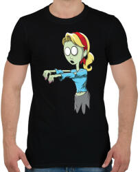 printfashion Zombie girl - Férfi póló - Fekete (852653)
