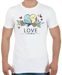 printfashion Love is in the air - Férfi póló - Fehér (249478)