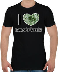 printfashion I love Borsófőzelék - Férfi póló - Fekete (11895388)