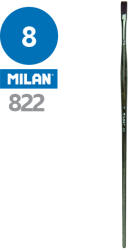 MILAN - Ecset lapos č. 8 - 822 ergonomikus fogantyúval