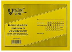 VECTRALINE Nyomtatvány belföldi kiküldetési rendelvény és költségelszámolás VECTRALINE fekvõ A/4 25x2 példányos (B18-70/ÚJ) - tonerpiac