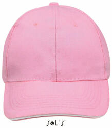 SOL'S Uniszex sapka SOL'S SO88100 Sol'S Buffalo - Six panel Cap -Egy méret, Pink/White