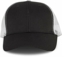 K-UP Uniszex sapka K-UP KP110 Oekotex Certified Trucker Cap -Egy méret, Black/White