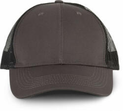 K-UP Uniszex sapka K-UP KP110 Oekotex Certified Trucker Cap -Egy méret, Shale Grey/Black