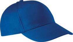 K-UP Uniszex sapka K-UP KP116 Cotton Cap - 5 panels -Egy méret, Royal Blue