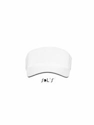 SOL'S Uniszex sapka SOL'S SO01196 Sol'S Ace - visor -Egy méret, White/Black