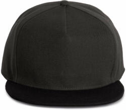 K-UP Uniszex sapka K-UP KP159 Snapback Cap - 5 panels -Egy méret, Dark Grey/Black