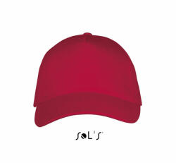 SOL'S Uniszex sapka SOL'S SO00594 Sol'S Long Beach - 5 panel Cap -Egy méret, Red/White