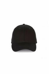 K-UP Uniszex sapka K-UP KP185 Cap With Contrasting Sandwich peak - 6panels -Egy méret, Black/Orange