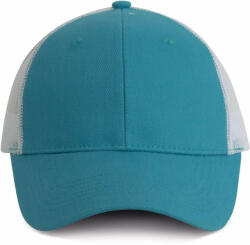 K-UP Uniszex sapka K-UP KP158 Trucker Cap - 6 panels -Egy méret, Surf Blue/White