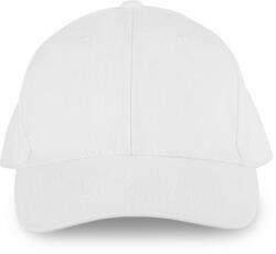 K-UP Uniszex sapka K-UP KP134 6 panels Organic Cotton Cap -Egy méret, White