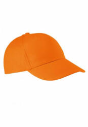 K-UP Uniszex sapka K-UP KP116 Cotton Cap - 5 panels -Egy méret, Orange