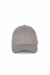 K-UP Uniszex sapka K-UP KP185 Cap With Contrasting Sandwich peak - 6panels -Egy méret, Light Grey/Dark Grey