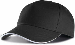 K-UP Uniszex sapka K-UP KP130 Sandwich peak Cap - 5 panels -Egy méret, Orange/Dark Grey