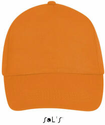 SOL'S Uniszex sapka SOL'S SO88119 Sol'S Buzz - Five panel Cap -Egy méret, Orange