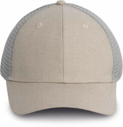 K-UP Uniszex sapka K-UP KP142 Urban Trucker Cap - 6 panels -Egy méret, Sand Heather/Light Grey