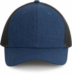 K-UP Uniszex sapka K-UP KP142 Urban Trucker Cap - 6 panels -Egy méret, Light Navy Heather/Dark Grey