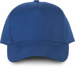 K-UP Uniszex sapka K-UP KP135 5 panels Organic Cotton Cap -Egy méret, Royal Blue
