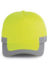 Designed To Work Uniszex sapka Designed To Work WKP123 neon Cap - 5 panels -Egy méret, Fluorescent Yellow
