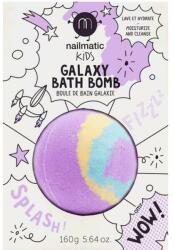 Nailmatic Bombă pentru baie, mov-galben-albastru - Nailmatic Galaxy Bath Bomb 160 g