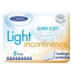 CARIN Absorbante urologice - Carin Light Incontinence Pads Super Soft 8 buc