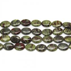 Jasp Sangele Dragonului Margele Pietre Semipretioase Oval - 19-20 x 15-16 mm