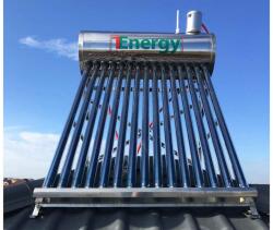 1Energy Kit Panou solar apa calda INOX nepresurizat 1ENERGY 120 litri - cu vas flotor