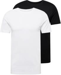 JACK & JONES Tricou 'Essentials' negru, alb, Mărimea XS