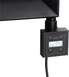 Sapho KTX Elektromos termosztátos fűtőpatron, 800W, matt fekete KTX-B-800 (KTX-B-800)