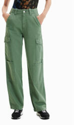 Desigual Pantaloni din material Sedal 23SWPN03 Verde Regular Fit