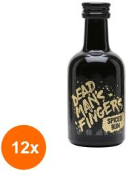 Dead Man's Fingers Set 12 x Rom Dead Mans Fingers, Spiced Rum, 37.5% Alcool, Miniatura, 0.05 l