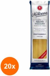 La Molisana Set 20 x Paste Spaghete La Molisana Quadrato No1, 500 g
