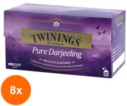 TWININGS Set 8 X Ceai Negru Pure Darjeeling Twinings 25 x 2 g