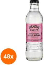 Franklin and Sons Set 48 X Apa Tonica cu Grepfrut Roz si Bergamota, Franklin & Sons, 200 ml