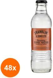 Franklin and Sons Set 48 X Apa Tonica cu Rozmarin si Masline Negre, Franklin & Sons Ltd, Rosemary & Black Olive, 200 ml