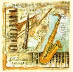 AMBIENTE Szalvéta 33x33cm 20db/csomag Musical Instruments, Zenekar (AMB.13308915)
