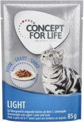 Concept for Life Concept for Life Light Adult - Rețetă îmbunătățită! Hrană umedă: 12 x 85 g în sos