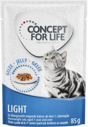 Concept for Life Concept for Life Light Adult - Rețetă îmbunătățită! Hrană umedă: 12 x 85 g în gelatină
