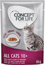 Concept for Life Concept for Life All Cats 10+ - Rețetă îmbunătățită! Hrană umedă: 12 x 85 g în sos
