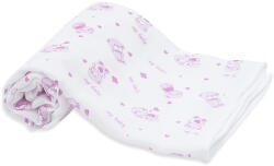 Scamp Textil pelenka /Rózsaszín macis (TEPE_bear_pink)