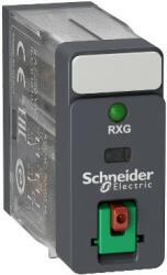 SCHNEIDER RXG22F7 Zelio RXG Interfész relé, 2CO, 5A, 120VAC, tesztgomb, LED (RXG22F7)