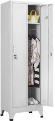 +Plus by Viamond Vestiar metalic Premium cu picioare 2 usi 600x450x1920 mm (LxlxH), Asamblat, Extra Plus gri Vestiar metalic compact 2 2 30 kg Da 600x450x1920 (61004128)