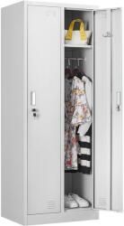 +Plus by Viamond Vestiar metalic Premium 2 usi 600x450x1800 mm (LxlxH), Asamblat, Extra Plus gri Vestiar metalic compact 2 2 30 kg Nu 600x450x1800 (61004126)