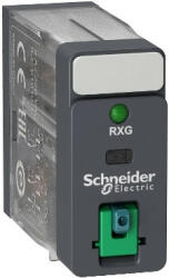 SCHNEIDER RXG22ED Zelio RXG Interfész relé, 2CO, 5A, 48VDC, tesztgomb, LED (RXG22ED)