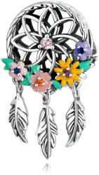 BeSpecial Pandantiv argint Dream Catcher cu flori colorate (PZT0088)
